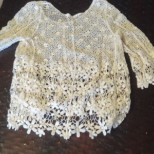 Beautiful Crochet top woman's M